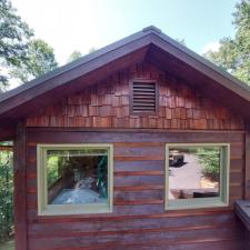 Custom Cabin Staining In Blue Ridge GA 7